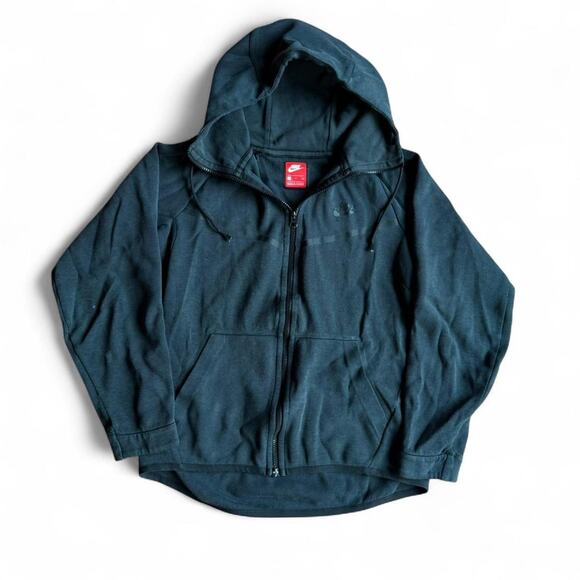Black Nike Tech Fleece Jacket Zip Up Hoodie Sweatshirt - Picture 1 of 8